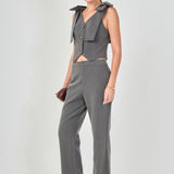 Mid Rise Fitted Trousers