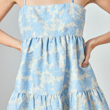 Aria Floral Jacquard Mini Dress