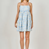 Aria Floral Jacquard Mini Dress