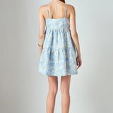 Aria Floral Jacquard Mini Dress