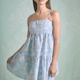 Aria Floral Jacquard Mini Dress