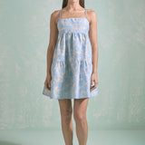 Aria Floral Jacquard Mini Dress