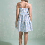Aria Floral Jacquard Mini Dress
