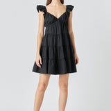 Tiered Mini Dress
