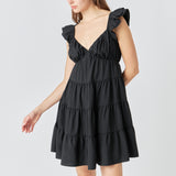 Tiered Mini Dress