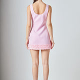 Sequin Mixed Media Mini Dress