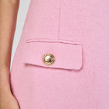Tweed Cap Sleeve Mini Dress