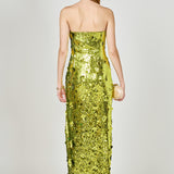 Sequins Applique Midi Dress