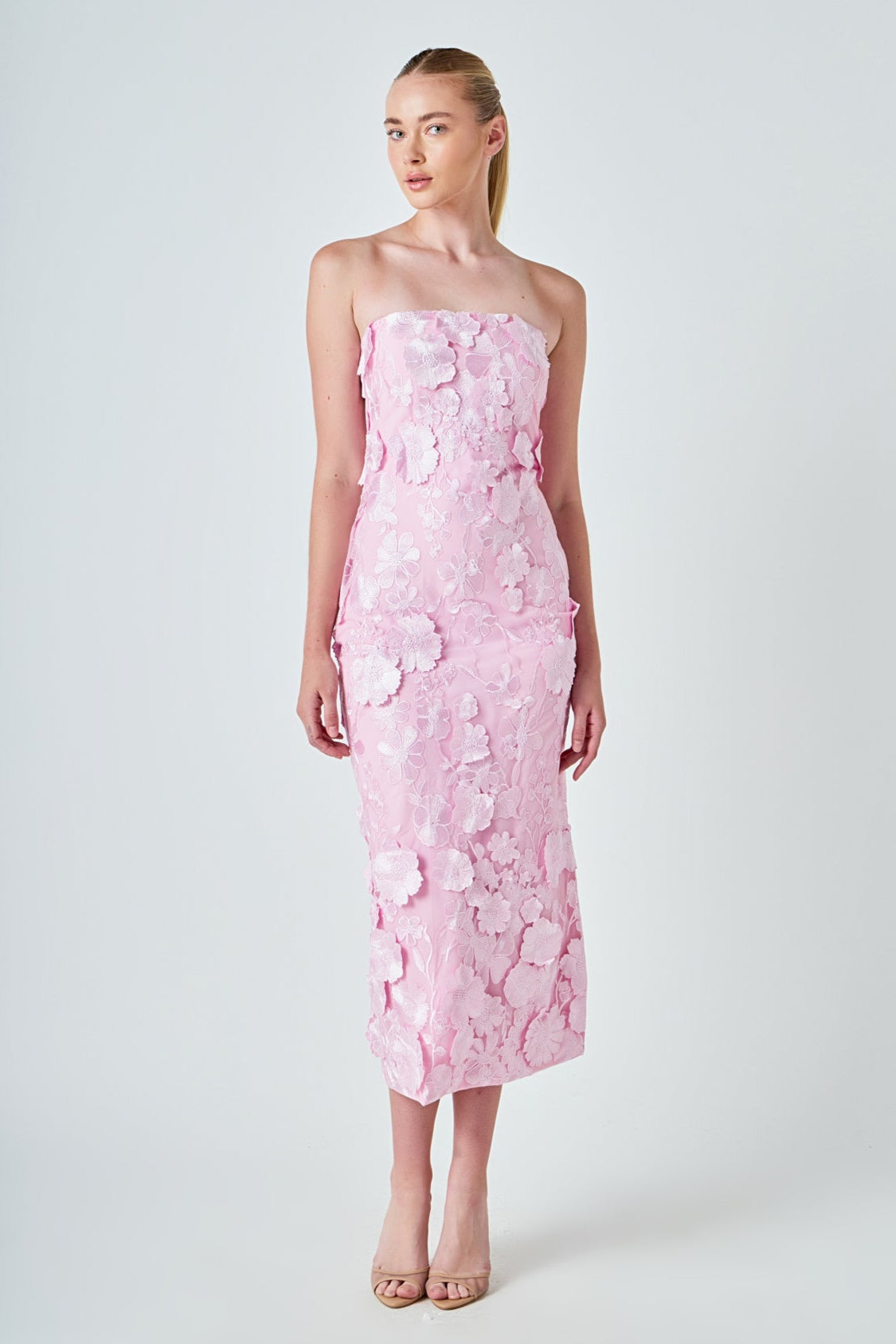 3d floral applique dress Lulus | Blue Tie-Strap Mini | Womens This garment fits true to size Endless Rose - Strapless 3D