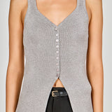 Knit Sleeveless Long Top