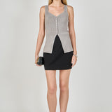 Knit Sleeveless Long Top