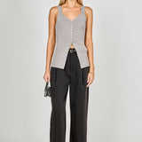 Knit Sleeveless Long Top