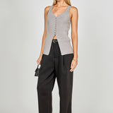 Knit Sleeveless Long Top