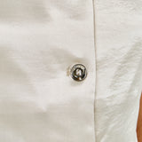 Satin Velvet Scoop Neck Top