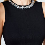 Jewel Trim Peplum Top