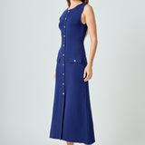 Knit Sleeveless Midi Dress