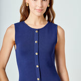 Knit Sleeveless Midi Dress