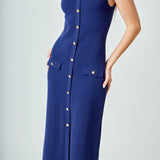 Knit Sleeveless Midi Dress