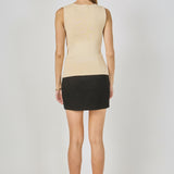 Knit Buttoned Sleeveless Top