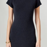 Jewel Trim Knit Mini Dress