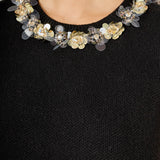 Knit Jewel Trim Sleeveless Top