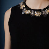 Knit Jewel Trim Sleeveless Top