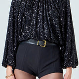 Sequins Blouson Top