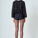 Sequins Blouson Top