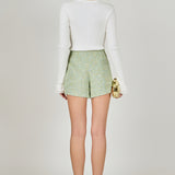 Tweed High Waisted Shorts