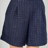 Tweed Relaxed Long Shorts