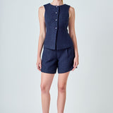 Tweed Relaxed Long Shorts