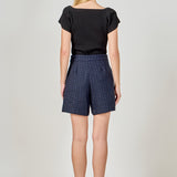 Tweed Relaxed Long Shorts