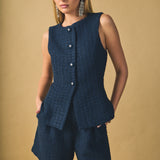 Tweed Relaxed Long Shorts