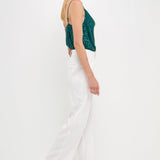 Sequins Cowl Neck Top