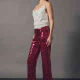 Sequins Cowl Neck Top