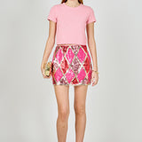 Fuzzy Short Sleeve Top