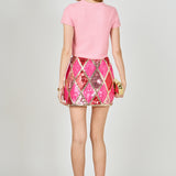 Fuzzy Short Sleeve Top