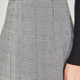 Plaid Pleated Mini Skirt