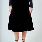 Velvet Circle Midi Skirt