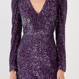 Deep V Sequins Mini