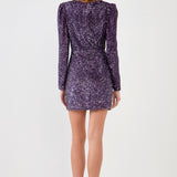 Deep V Sequins Mini