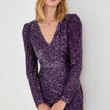 Deep V Sequins Mini