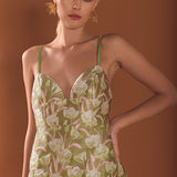 Jaquard A Line Mini Dress