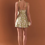 Jaquard A Line Mini Dress