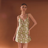 Jaquard A Line Mini Dress