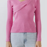 Knit Wrap Sweater
