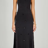 Embellished Knit Midi Dress