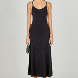 Embellished Knit Midi Dress