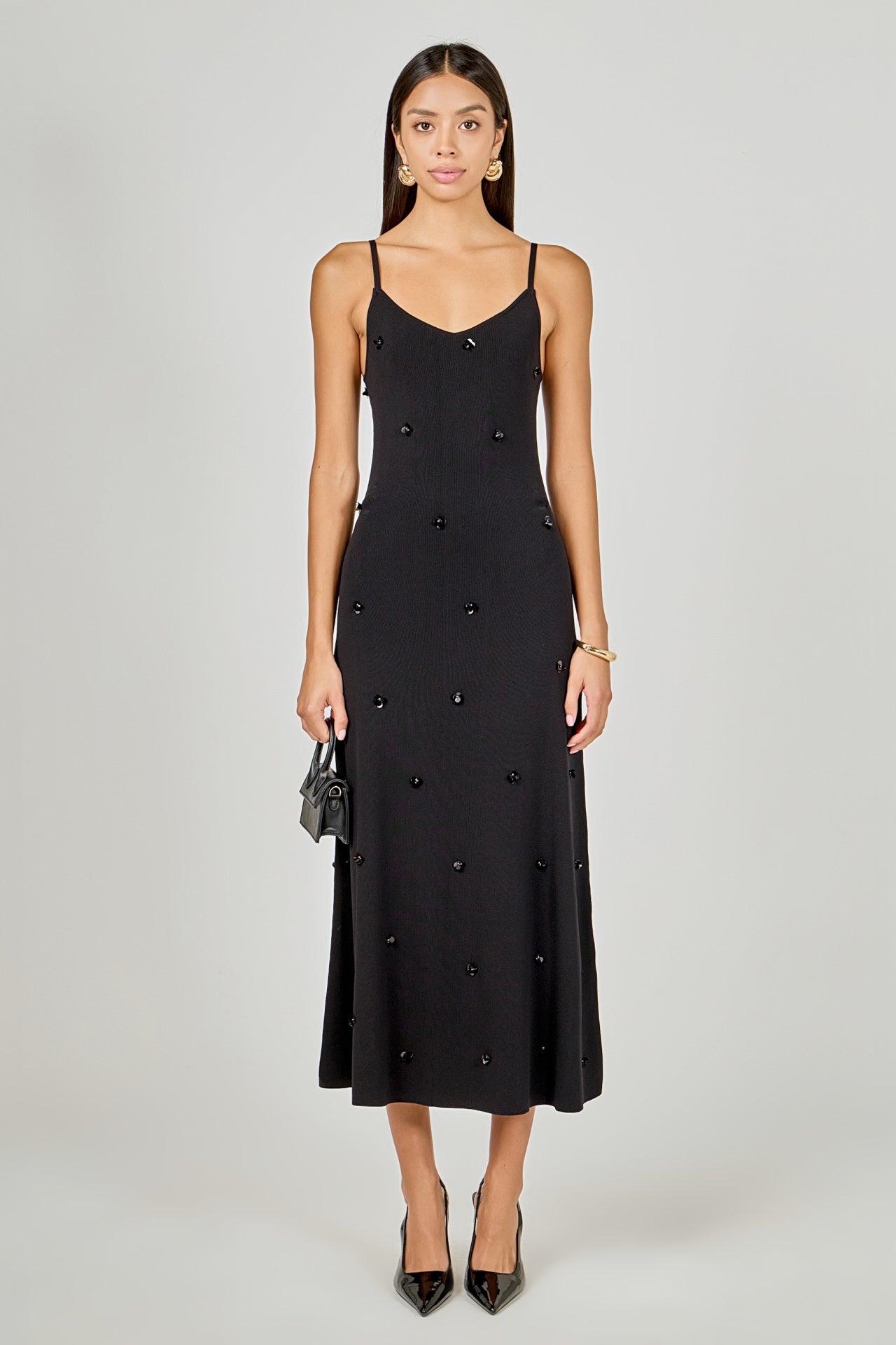 endless rose strapless sequin slim midi dress Endless Rose