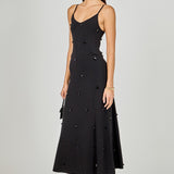 Embellished Knit Midi Dress